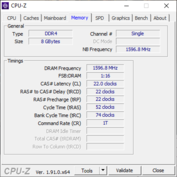 Informações do sistema - Memória CPU-Z