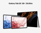 A série Galaxy Tab S8. (Fonte: Samsung)