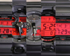 Da esquerda para a direita: o Casio GX-56BBR-1A, GA-700BBR-1A, GA-B2100BBR-1A, GD-O100BBR-1 e o DW-5600BBR-1 - a linha completa do G-Shock "Black and Bold Red" em uma única foto. (Fonte da imagem: @morgan_gshock via Instagram)