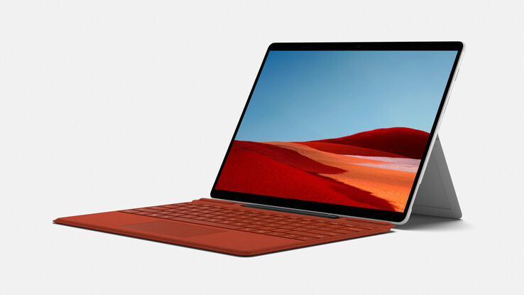 A Microsoft atualizou o Surface Pro X no ano passado com um processador SQ2. (Fonte de imagem: Microsoft)
