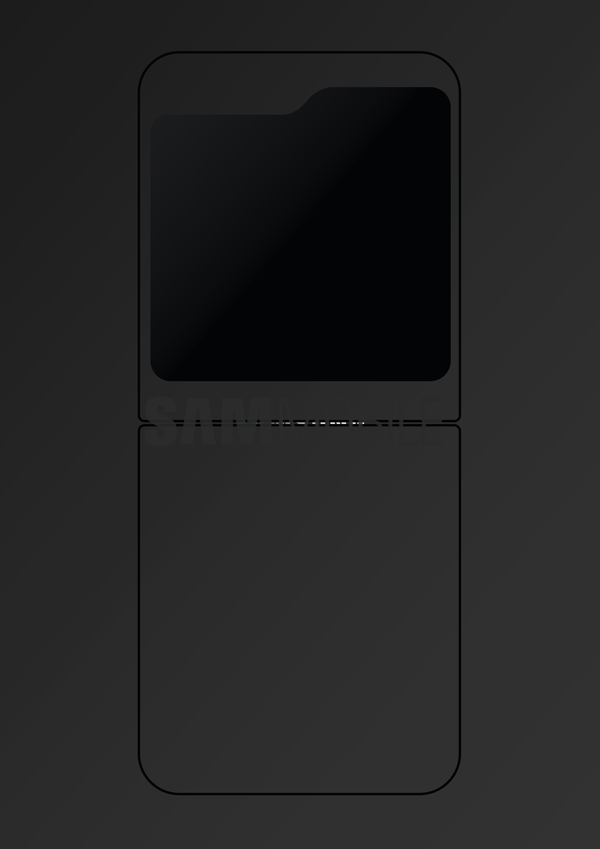 Samsung Galaxy Z Flip5 display de capa (imagem via Sammobile)