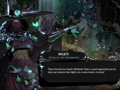 Na foto: Hecate, a mentora de Melinoë, Witch of the Crossroads. (Fonte da imagem: Supergiant Games)