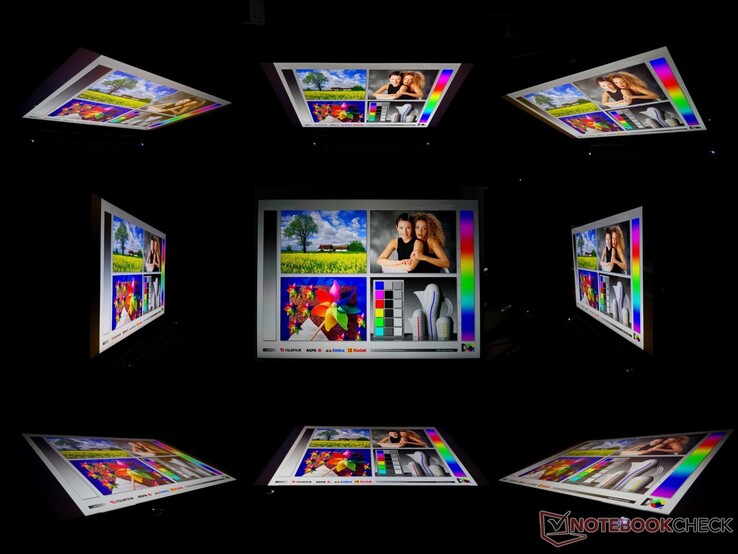 Amplos ângulos de visualização IPS. As cores e o contraste só se degradam se a visualização for feita de ângulos extremos