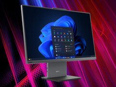 O ThinkCentre neo 55a Gen 6 AIO custa a partir de US$ 549. Na foto: uma imagem promocional do PC. (Fonte da imagem: Lenovo - editado)