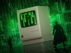 O Shargeek Retro 67 tem um design Macintosh dos anos 80 com elementos inspirados no The Matrix. (Fonte da imagem: Shargeek)