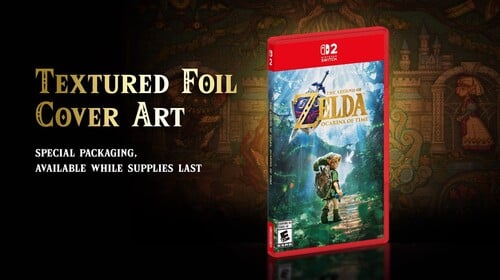 Divulgada a arte da capa com textura em folha metálica do remake de Zelda: Ocarina of Time