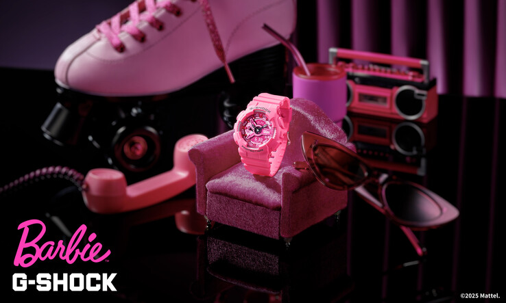 O relógio Casio G-Shock GMA-S110BE-4A de edição limitada da Barbie chegou aos EUA (Fonte da imagem: Casio)