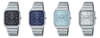 Da esquerda para a direita: os relógios Casio MTP-B185D-1AV, MTP-B185D-2A1V, MTP-B185D-2A2V e MTP-B185D-7AV. (Fonte da imagem: Casio, editado)
