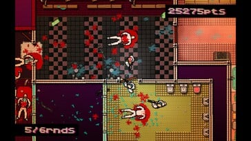 Na imagem: uma captura de tela do jogo Hotline Miami.