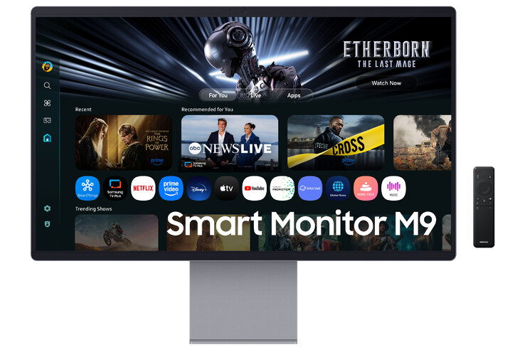 O novo monitor M90SF QD-OLED tem uma estrutura de metal (Fonte da imagem: Samsung)