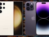 O Samsung Galaxy S23 Ultra começa em US$ 100 a mais do que o Apple iPhone 14 Pro Max. (Fonte da imagem: Samsung &amp; Apple &amp; Unsplash - editado)