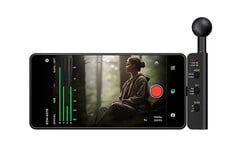 O Sony ECM-AX10 vem com quatro microfones que permitem gravações de áudio espacial em smartphones.