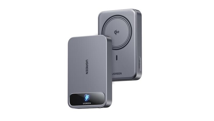 O Ugreen Magnetic Wireless Power Bank (PB589), ainda não lançado. (Fonte da imagem: Ugreen)