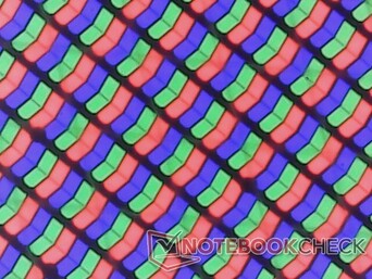 Subpixels RGB nítidos com quase nenhuma granulação