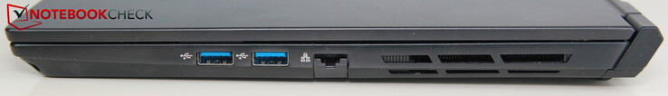 Direita: 2x USB-A 3.0, Ethernet