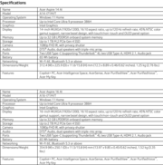 Acer Aspire 14 AI e Aspire 16 AI: Especificações. (Fonte da imagem: Acer)