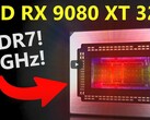 Especulação da RX 9080 XT ES (fonte da imagem: @MooresLawIsDead YouTube)
