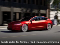 O Model 3 refresh já foi listado com câmera frontal no site oficial. (Fonte da imagem: Tesla)