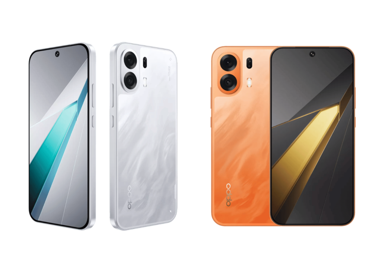 Opções de cores do Oppo K14 Plus 5G.
