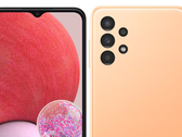 O Galaxy A13 vem em preto, azul, pêssego e branco. (Fonte da imagem: Samsung)