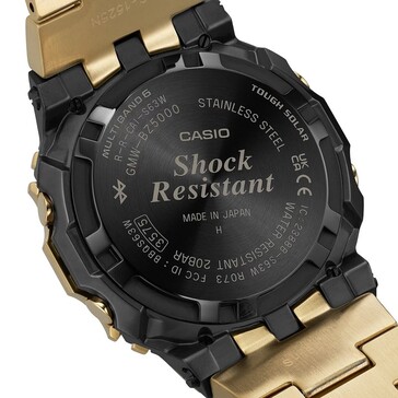 O G-Shock GMW-BZ5000GD-9 apresenta uma parte traseira da caixa com trava de rosca. (Fonte da imagem: Casio)