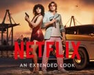 Banner do vídeo “GTA 6 Netflix Extended Look”, com Lucia e Jason em destaque