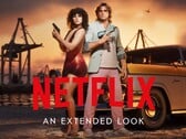 Banner do vídeo “GTA 6 Netflix Extended Look”, com Lucia e Jason em destaque