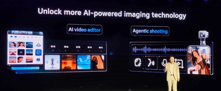 O Honor Robot Phone tem um editor de vídeo com tecnologia de IA e um assistente de gravação de vídeo.