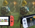 A simulação do Switch Pro mostra maior profundidade do que o gráfico original do Switch. (Fonte da imagem: Nintendo/ElAnalistaDeBits &amp; Pro concept by Shigeryu - editado)