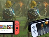 A simulação do Switch Pro mostra maior profundidade do que o gráfico original do Switch. (Fonte da imagem: Nintendo/ElAnalistaDeBits &amp; Pro concept by Shigeryu - editado)