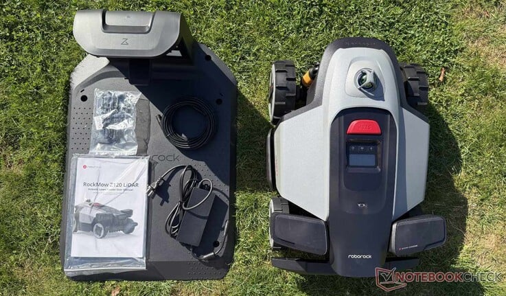 O que está incluído no Roborock RockMow Z120 LiDAR