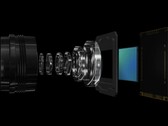 Uma renderização de uma configuração de câmera com um sensor Sony Lytia (Fonte da imagem: Sony)