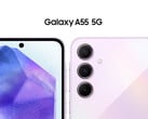 Há rumores de que o Galaxy A55 chegará nas cores Awesome Iceblue, Lilac e Navy. (Fonte da imagem: Android Headlines)