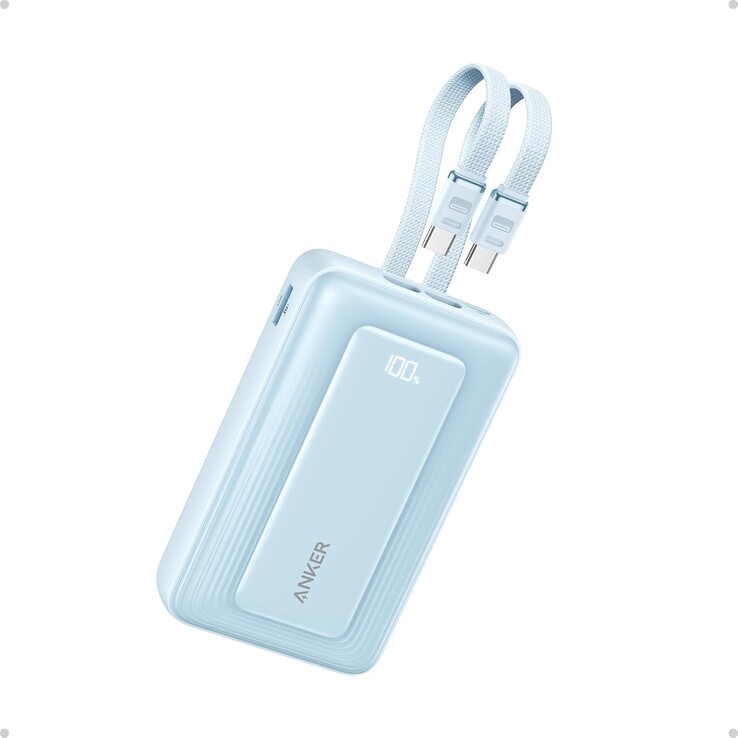 O Anker Zolo Power Bank (20K, 45W, cabos USB-C duplos integrados). (Fonte da imagem: Anker)