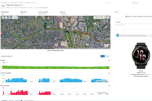 Teste GNSS: Garmin Venu 2