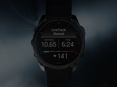 A página inicial personalizada vinculada ao recurso Garmin LiveTrack (mostrado acima no Fenix 8 Pro) está disponível para mais usuários. (Fonte da imagem: Garmin)