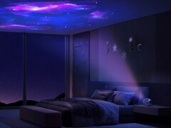 O Govee Galaxy Light Projector Pro pode criar uma experiência relaxante com imagens estreladas e ruído branco. (Fonte da imagem: Govee)