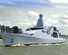 Uma foto do HNLMS Groningen, um OPV da classe Holland