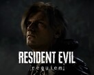 Leon Kennedy visto em um banner de Resident Evil Requiem