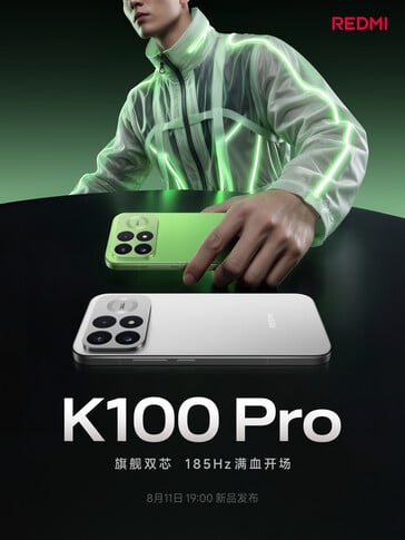 Principais destaques do Redmi K100 Pro.
