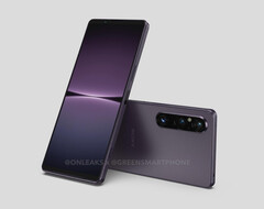 O Xperia 1 V será difícil de distinguir de seu predecessor. (Fonte da imagem: GreenSmartphones &amp;amp; @OnLeaks)