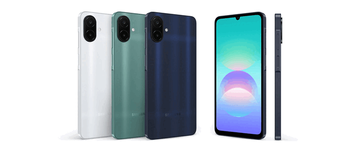 O Samsung Galaxy A08 em várias cores