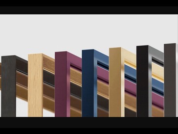 Coleção de opções de moldura disponíveis para a Amazon Ember Artline TV.