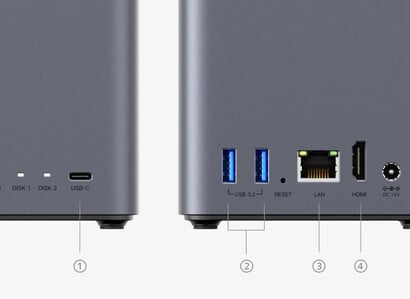 A porta Ethernet atinge o máximo de apenas 1 Gbps (Fonte da imagem: Ugreen)