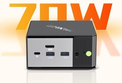 O mini PC GMK Evo X1 contará com um TDP de 70 W para sua APU Ryzen AI HX 370. (Fonte da imagem: Bilibili)