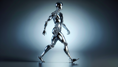 Esse robô é líquido e pode se deformar, dividir e se fundir com outros robôs líquidos. (Fonte da imagem: DallE3)