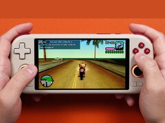 Console portátil Mangmi Air X rodando Grand Theft Auto: Vice City Stories. (Fonte da imagem: Joey&#039;s Retro Handhelds)