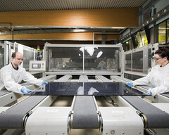 Painel solar de perovskita com 25% de eficiência (Imagem: Oxford PV)