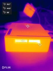 Saídas de ventilador no lado esquerdo