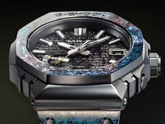 O Casio MRG-B2100HR-1AJR (na foto) possui um acabamento exclusivo aplicado em todo o relógio.